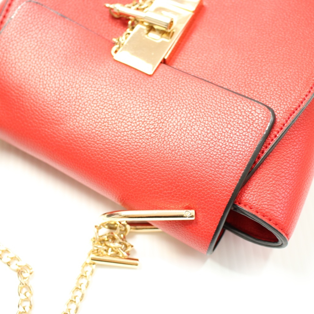 Red Gold Hardware Designer Style Shoulder Crossbody Bag - Picture 7 of 7